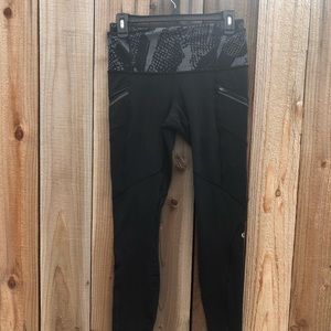 Lululemon Black Leggings with Leg Pockets